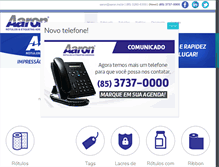 Tablet Screenshot of aaron.ind.br