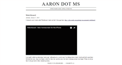 Desktop Screenshot of aaron.ms