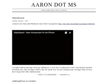 Tablet Screenshot of aaron.ms